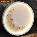 Axyaa LED Moon Ceiling Light: Modern, Nordic Luminaire for Home Entryway, Bedroom, Children's Room