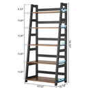 Axyaa Industrial 5-Tier Bookshelf: Modern Home Office Storage Organizer