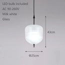 Axyaa Lake Blue Gradient Glass Pendant LED Chandelier for Home Decor