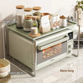 Axyaa Stainless Steel Microwave Rack Shelf for Countertop Organization