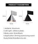 Axyaa 7W LED Cone Wall Lamp for Living Room Mirrors Lighting