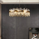 Axyaa Crystal LED Chandelier Lighting for Dinning Room