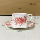 Axyaa Gold-plated Face Animal Ceramic Coffee Cup | Fine Bone Teacup | Home Decor & Gift