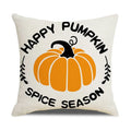 Axyaa Thanksgiving Pumpkin Maple Leaf Pillow Cover