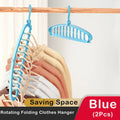 Axyaa Rotating 11-Hole Clothes Hanger & Scarf Organizer