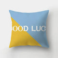 Blue Elk Geometric Pillow Case Cover by Axyaa - Fresh Animal Print Home Decoration