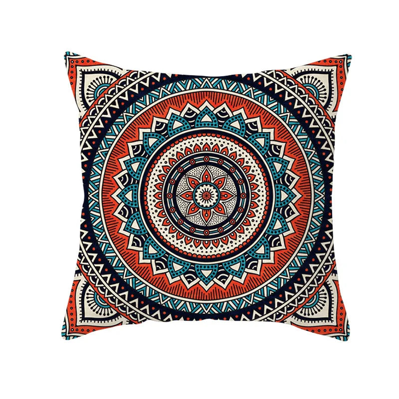Axyaa Bohemian Geometric Polyester Pillowcase 45x45cm for Home Decor