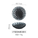 Axyaa Ceramic Flower Sauce Dish Set for Sushi & Molecular Cuisine
