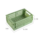 Axyaa Foldable Storage Crate: Portable Stackable Organizer Box for Makeup, Jewelry, and Toys