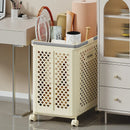 Yoga Mat Storage Basket & Collapsible Laundry Bin with Wheels by Axyaa