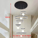 Axyaa Modern Stair Chandelier LED Pendant Ceiling Light for Living Room