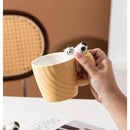 Axyaa Creative Cartoon Cat Ceramic Mug Cute Cat Cup - Children's Milk Breakfast Office Coffee Cup