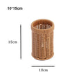 Axyaa Handwoven Rattan Wicker Serving Baskets for Bread Fruit Vegetables - 7 Styles