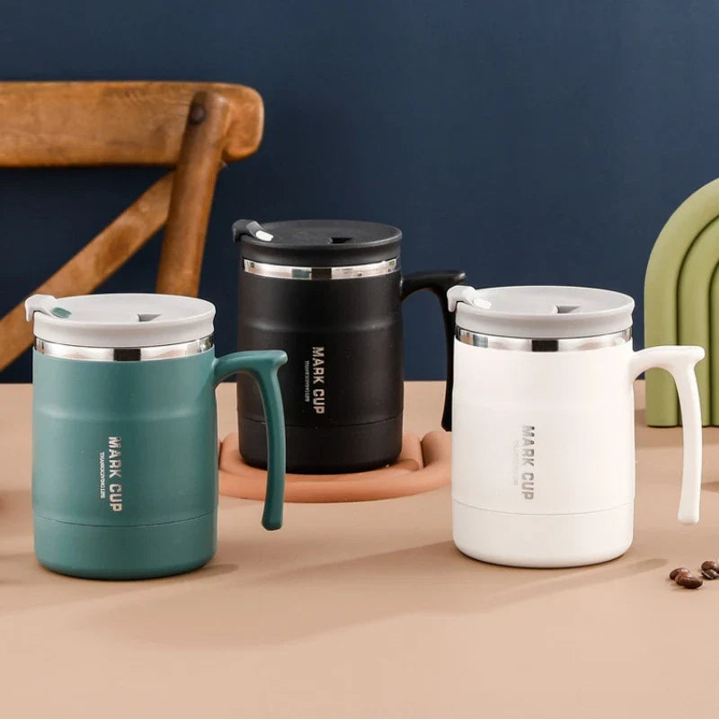 Axyaa Stainless Steel Insulated Travel Coffee Cup - Leak-Proof Mug for Home & Office