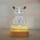 Axyaa Custom Name Children's Animal Night Light - Personalized Acrylic Lamp