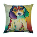 Axyaa Animal Print Pillow Cover: Stylish Sofa & Chair Linen Cushion Cover Art