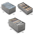 Axyaa Clothes Organizer: Foldable Closet Drawer Storage Box with Handles, Wardrobe Organizer