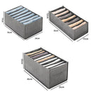 Axyaa Clothes Organizer: Foldable Closet Drawer Storage Box with Handles, Wardrobe Organizer