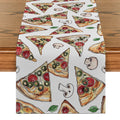 Vibrant Pizza Table Runner by Axyaa: Kitchen, Dining, Living Room Decor