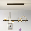 Axyaa Modern Minimalist LED Pendant Lights Remote Control Chandelier