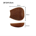 Axyaa Handwoven Bread Storage Basket with Double Handle: 5 Styles for Fruit Tray & Sundries Organizer