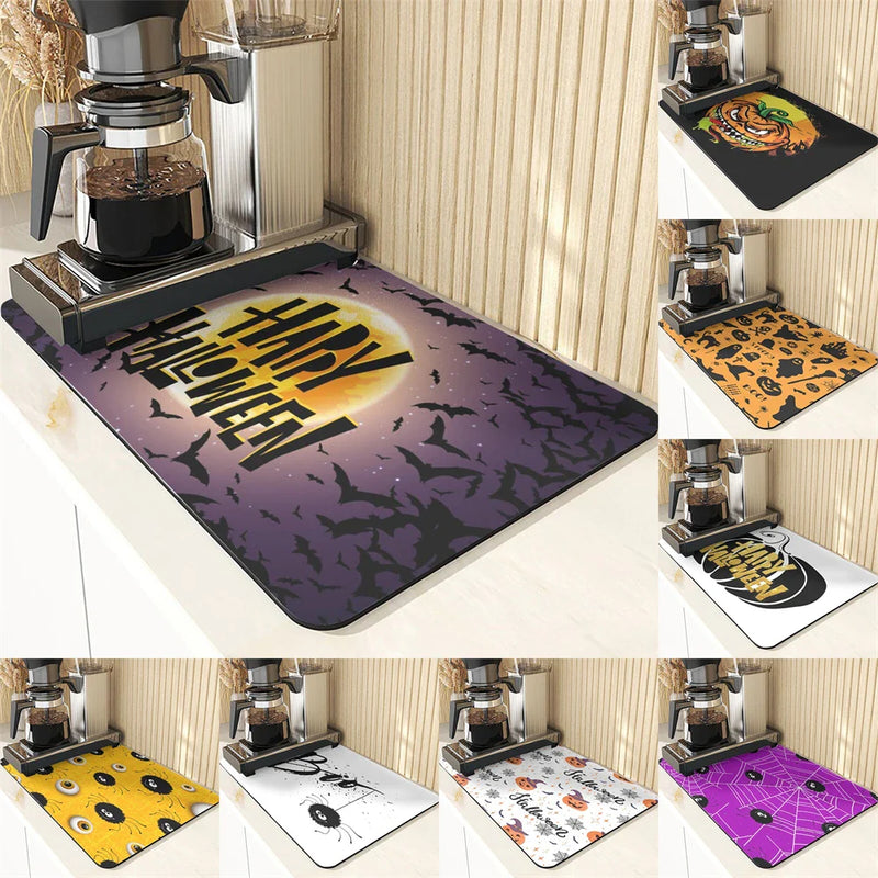 Axyaa Halloween Pumpkin Silicone Table Mat Set
