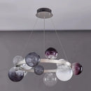 Axyaa Glass Ball Chandeliers: Modern LED Pendant Lights for Stylish Interior Lighting