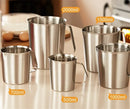 Axya Stainless Steel Measuring Cup with Inner Scale for Kitchen, Baking Accuracy