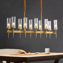 Axyaa Nordic Gold Chandelier: Luxury LED Pendant Lighting Fixture