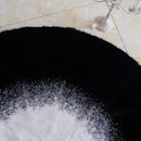 Axyaa Soft Plush Round Rug 180cm Fluffy White Black Carpet for Home Decor