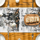 Axyaa Halloween Pumpkin Castle Table Runner