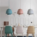 Axyaa Modern Macaron LED Pendant Chandelier for Home and Commercial Decor
