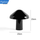 Axyaa Mushroom Desk Lamp: Nordic Modern Design, Rechargeable LED, Portable Cordless Bedside Light