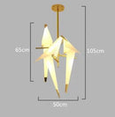 Axyaa Bird-themed LED Chandelier for Restaurant Living Room, Pendant Lamp, Floor & Desk Light