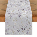 Axyaa Yellow Leaf Plant Table Runner | Chinese Style Floral Table Decor