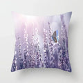 Axyaa Butterfly Flower Polyester Cushion Cover