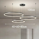 Axyaa Modern Pendant Light Chandelier for Dining Room and Ceiling, LED Indoor Decorative Lighting