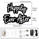 Axyaa Happily Ever After Wedding Party Neon Sign Lights
