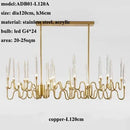 Axyaa Luxe Bar Dining Room Chandelier - High-End Crystal Light