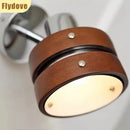 Axyaa Antique Solid Wood Wall Lamp for Living Room, Bedroom, or Hotel Background Wall