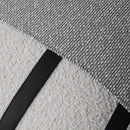 Axyaa Modern Living Room Sofa Pillow with Black and White Stitched Cushion