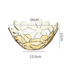 Axyaa Clear Fruit Plate: Stylish Plastic Tray for Snacks & Candy Storage