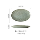 Axyaa Oval Sashimi Plate, High-End Ceramic Tableware for Fish Barbecue
