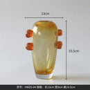 Axyaa Glass Vase Ornament Artistic Flower Vessels - Decorative Hydroponic Flower Arrangement