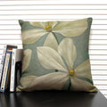 Axyaa Flower Print Cushion Cover: Decorative Sofa Throw Pillow for Home Décor & Comfort.
