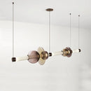 Axyaa Light Luxury Restaurant Bar Counter Glass Pendant Lights.
