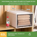 Axyaa Brown Drawer Storage Box for Clothes, Toys, Shoes - Space-Saving Organizer
