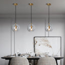 Axyaa Glass Ball Pendant Lamp for Restaurant, Bar, Bedroom - LED Hanging Light