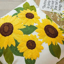 Axyaa Sunflower Embroidery Cushion Covers for Stylish Home Decor