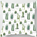Axyaa Tropical Cactus Potted Pillowcase for Home and Office Decor